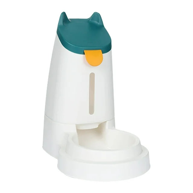 Happy Puss 2-in-1 Pet Feeder & Water Dispenser – Gravity Feeding System