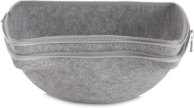 Happy Puss Cat Cave House – Enclosed Felt Bed for Cats & Small Dogs | Easy to Clean | Free Delivery