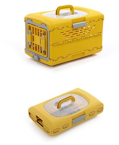 Happy Puss Collapsible Pet Carrier – Foldable Travel Crate for Cats & Dogs | Airline Approved | Free Delivery