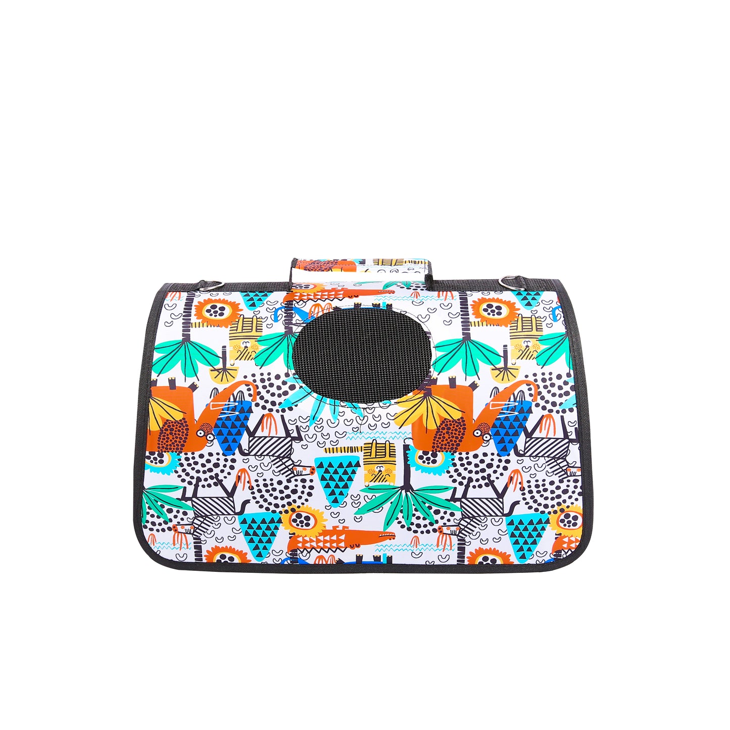 Happy Puss Outdoor Pet Carrier Bag – Breathable & Foldable Travel Handbag for Cats and Dogs