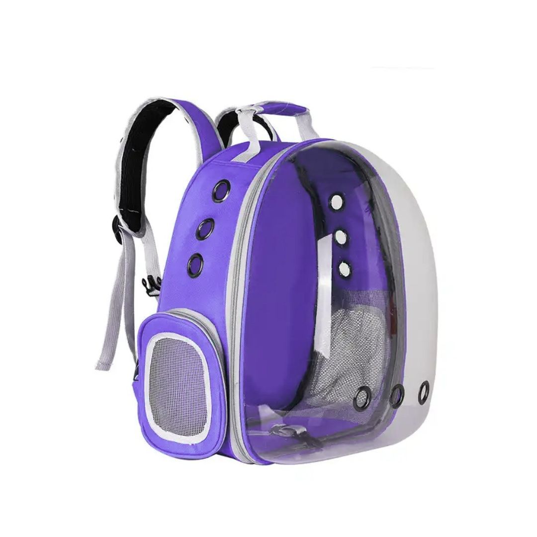 Happy Puss Transparent Pet Carrier Backpack – Space Capsule for Cats and Small Dogs