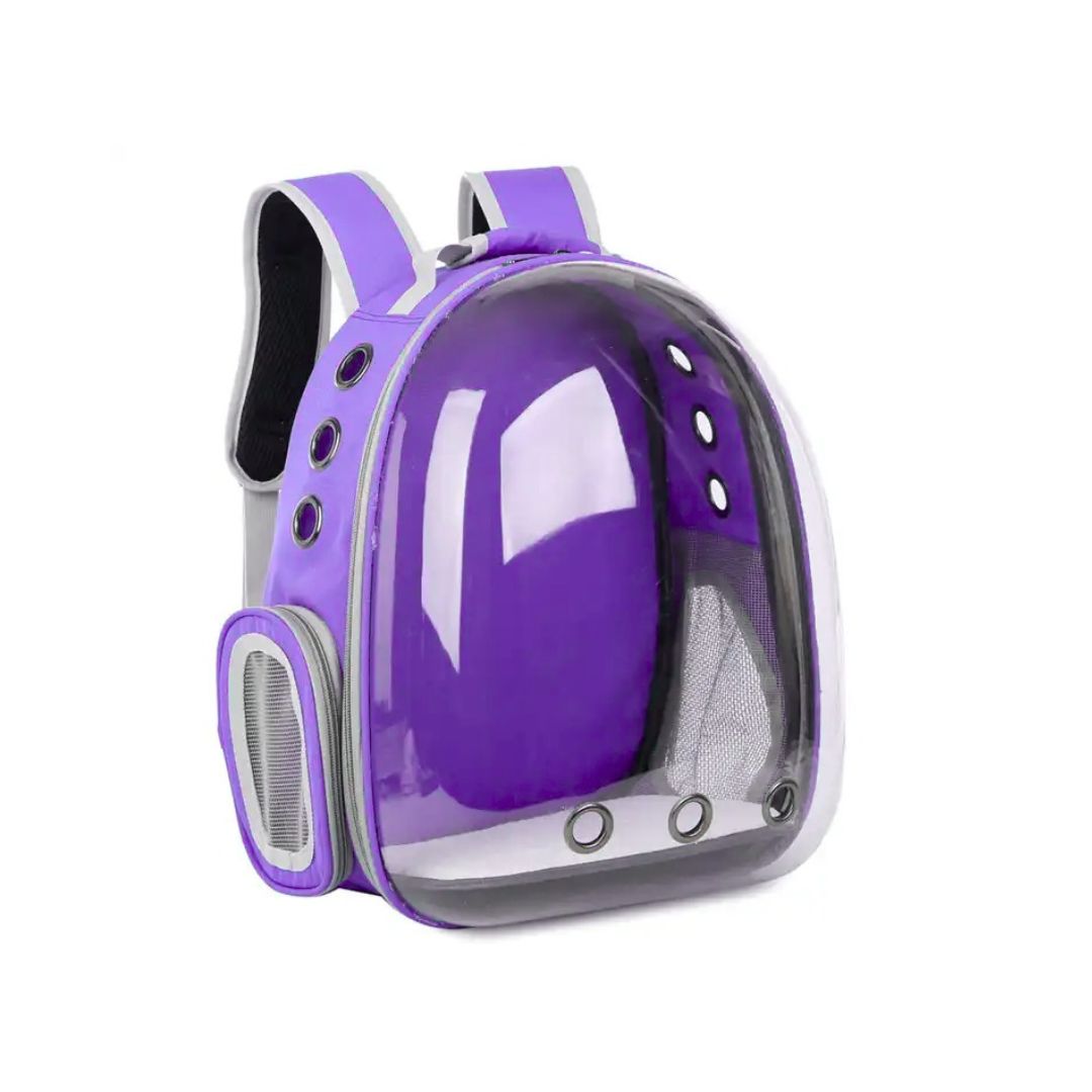 Happy Puss Transparent Pet Carrier Backpack – Space Capsule for Cats and Small Dogs