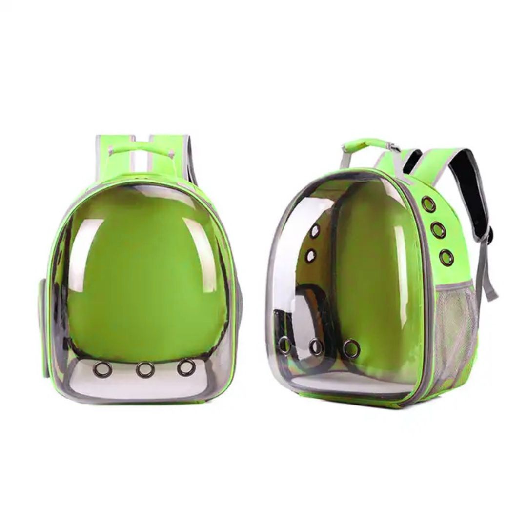 Happy Puss Transparent Pet Carrier Backpack – Space Capsule for Cats and Small Dogs