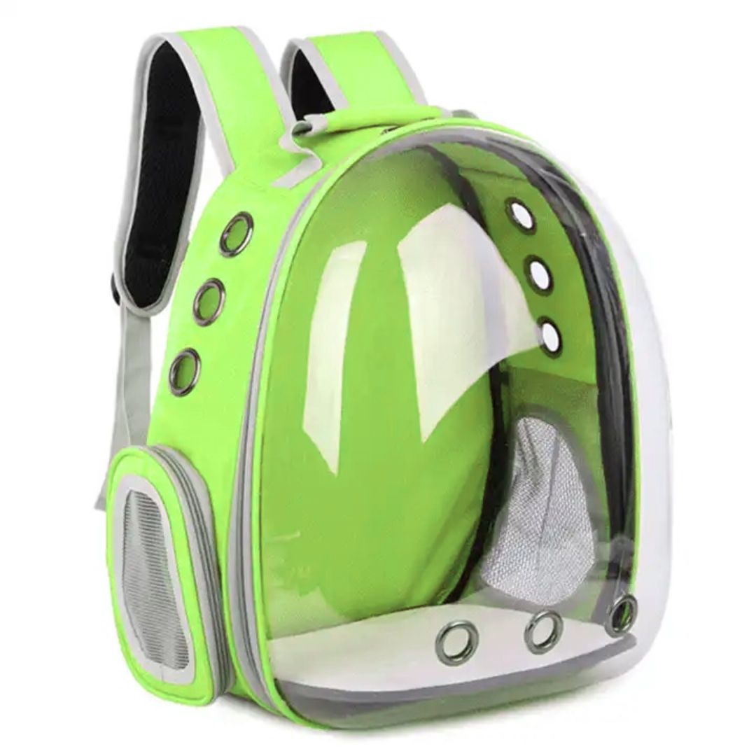 Happy Puss Transparent Pet Carrier Backpack – Space Capsule for Cats and Small Dogs