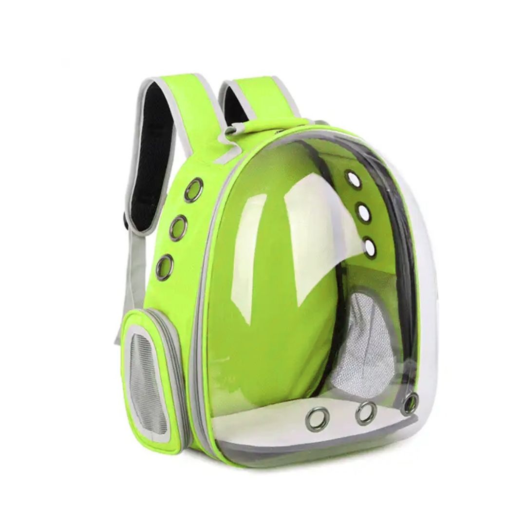 Happy Puss Transparent Pet Carrier Backpack – Space Capsule for Cats and Small Dogs