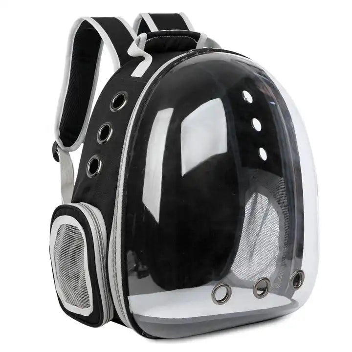 Happy Puss Transparent Pet Carrier Backpack – Space Capsule for Cats and Small Dogs