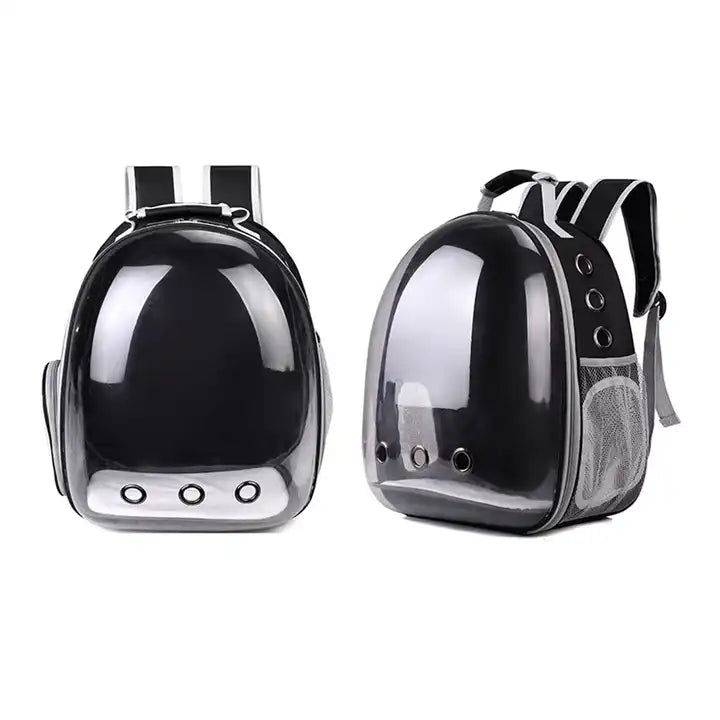 Happy Puss Transparent Pet Carrier Backpack – Space Capsule for Cats and Small Dogs