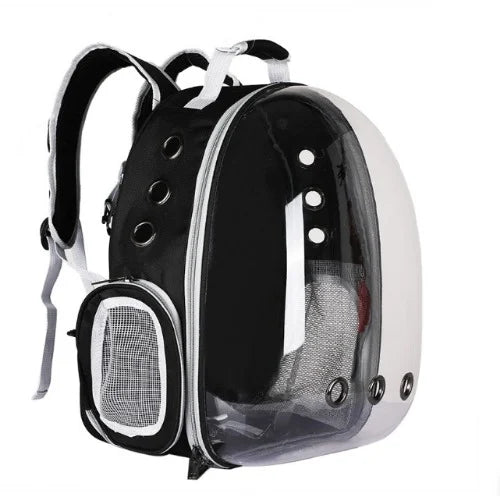 Happy Puss Transparent Pet Carrier Backpack – Space Capsule for Cats and Small Dogs