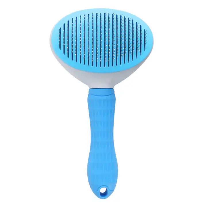 Happy Puss Pet Grooming Brush – Self-Cleaning Dog & Cat Comb