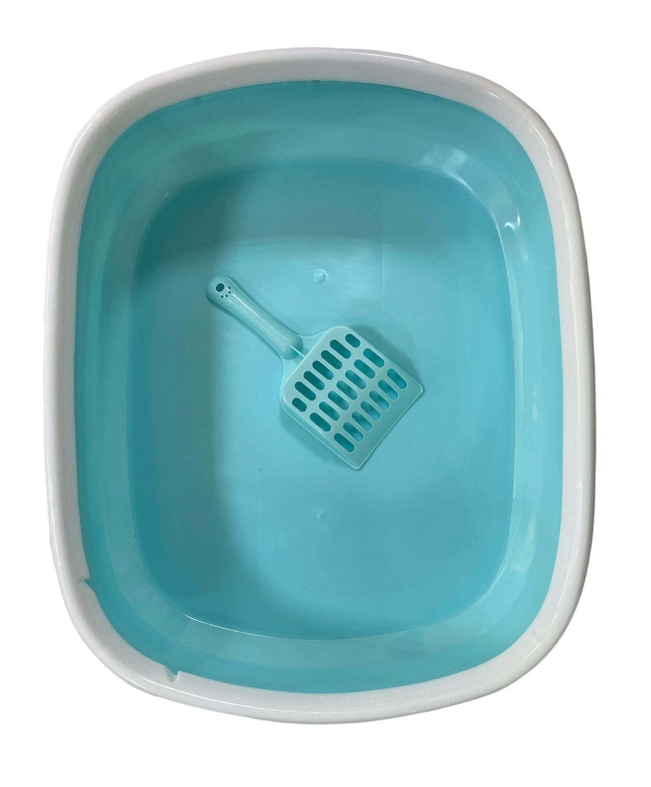 Happy Puss Open Cat Litter Box – High Sides + Scoop