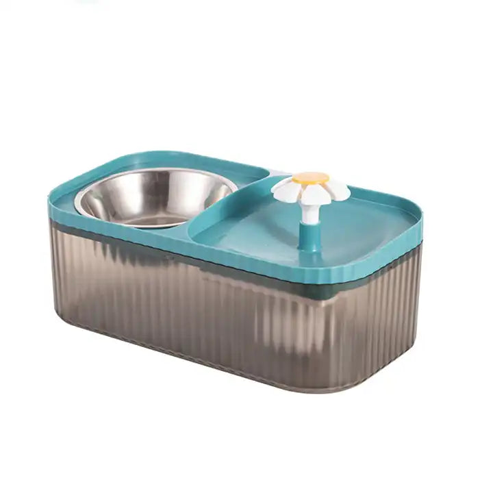Happy Puss 2-in-1 Pet Water Fountain & Feeder – 3L Automatic Dispenser | Free Delivery