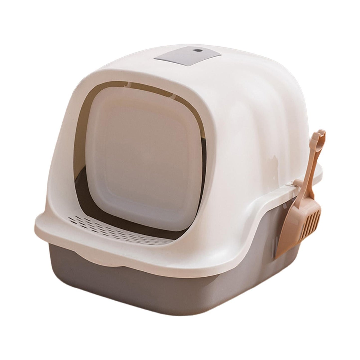 Happy Puss Enclosed Cat Litter Box with Scoop – Odor Control | Free Delivery