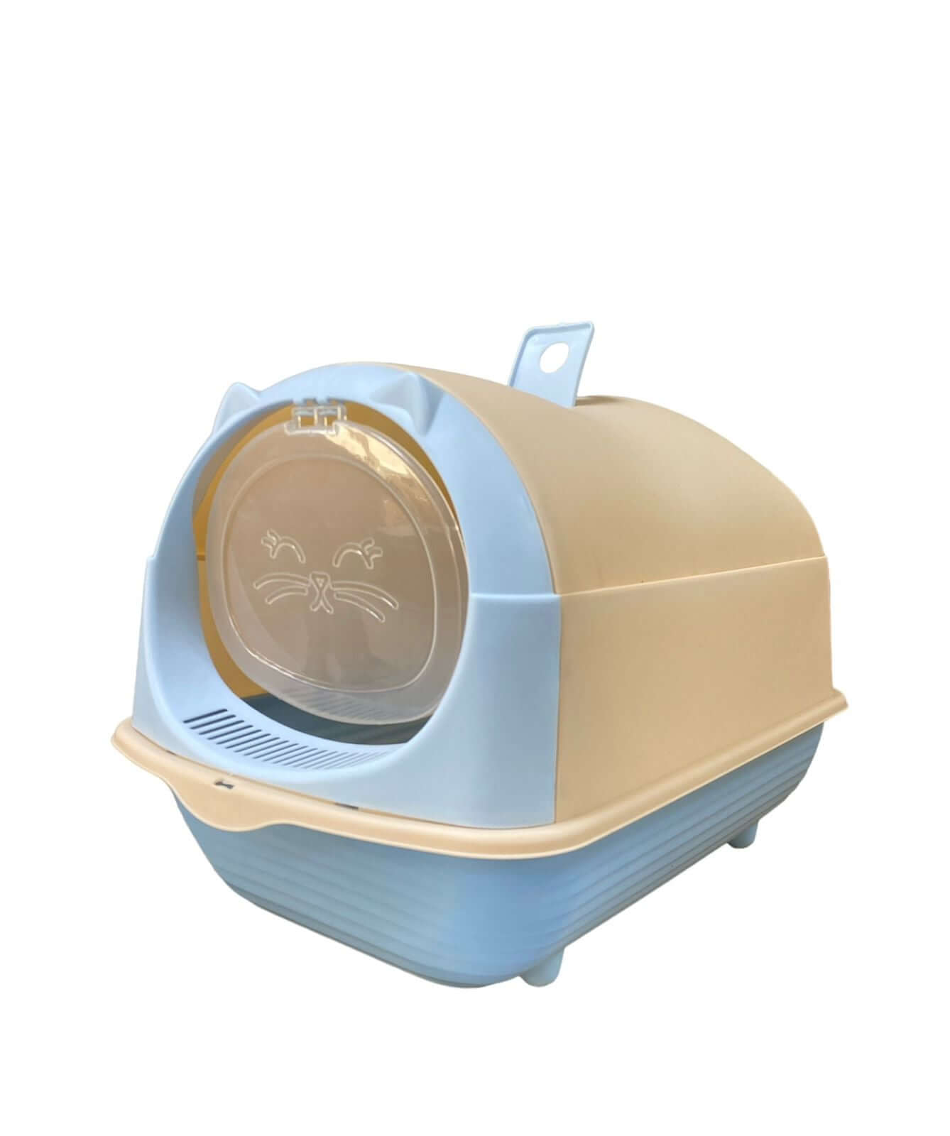 Happy Puss Enclosed Cat Litter Box – Large Covered Litter Tray with Odor Control & Easy Cleaning