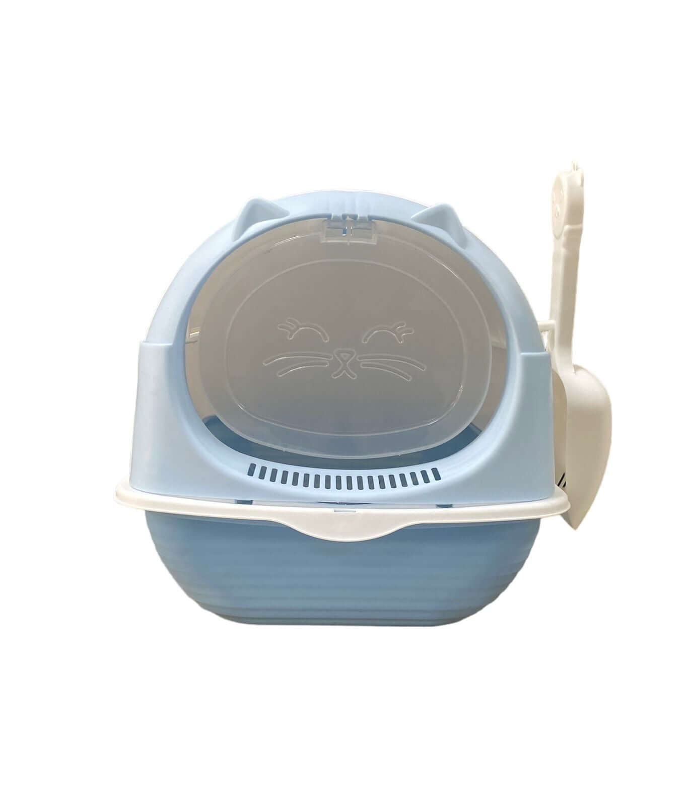 Happy Puss Enclosed Cat Litter Box – Large Covered Litter Tray with Odor Control & Easy Cleaning