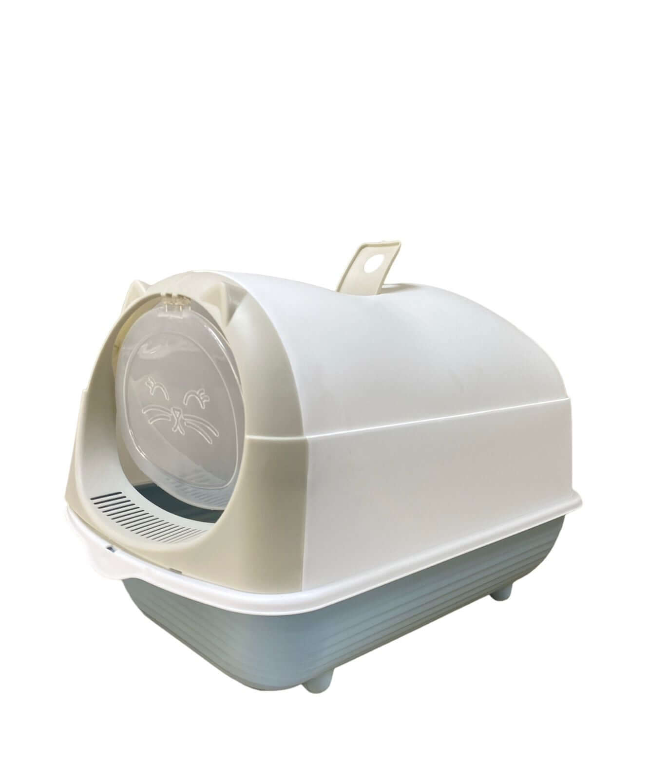 Happy Puss Enclosed Cat Litter Box – Large Covered Litter Tray with Odor Control & Easy Cleaning
