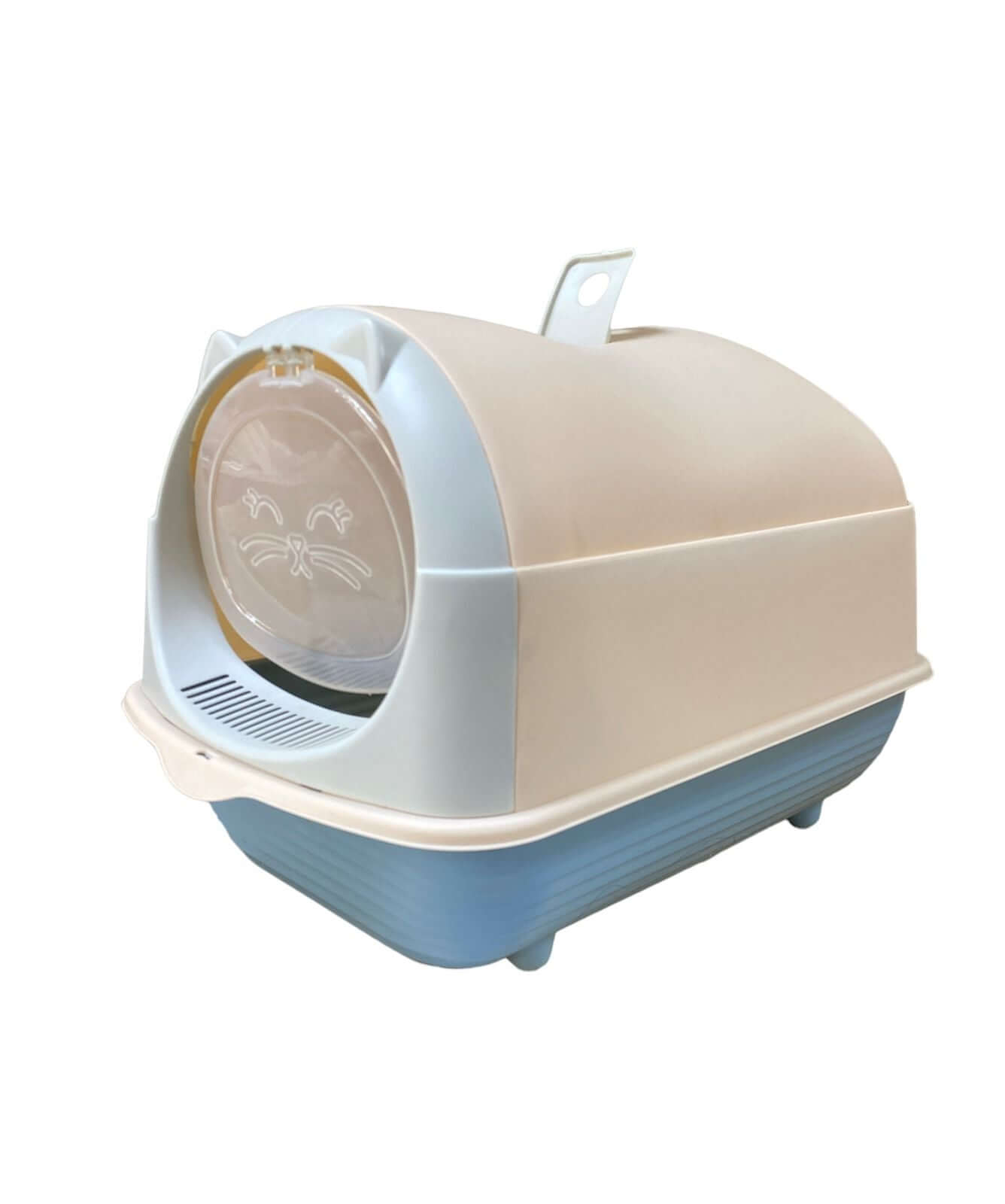Happy Puss Enclosed Cat Litter Box – Large Covered Litter Tray with Odor Control & Easy Cleaning