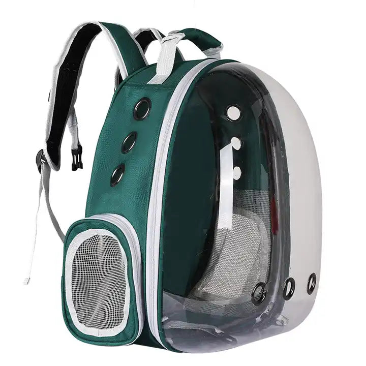 Happy Puss Transparent Pet Carrier Backpack – Space Capsule for Cats and Small Dogs