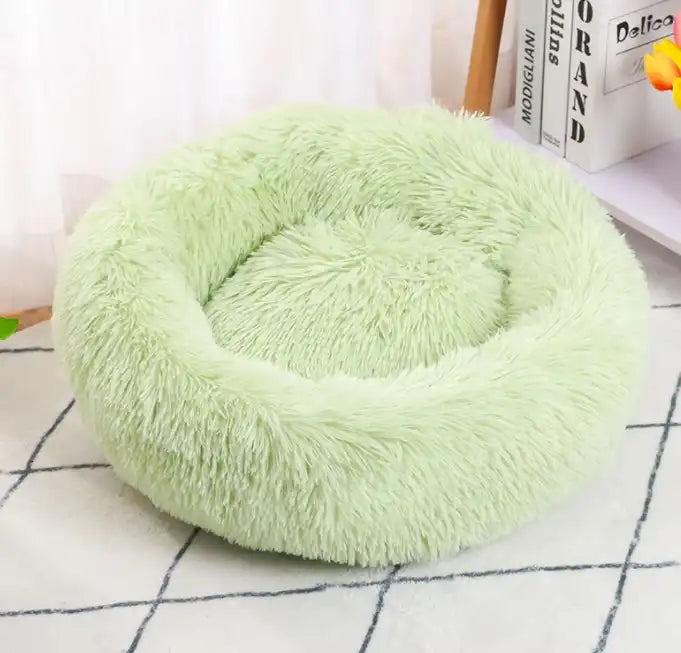 Happy Puss Soft Pet Bed – Round Calming Nest for Cats & Dogs | Multiple Sizes | Free Delivery