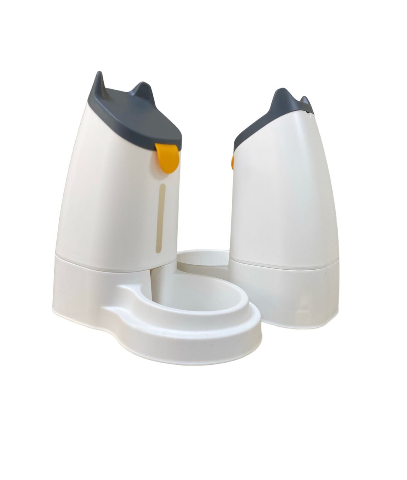Happy Puss 2-in-1 Pet Feeder & Water Dispenser – Gravity Feeding System