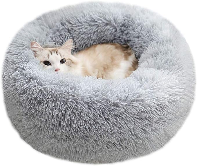 Happy Puss Soft Pet Bed – Round Calming Nest for Cats & Dogs | Multiple Sizes | Free Delivery
