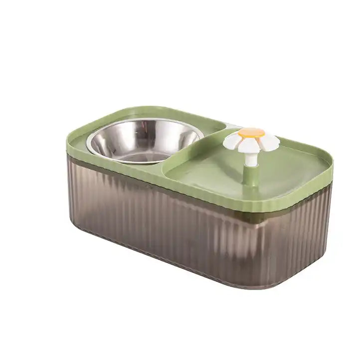 Happy Puss 2-in-1 Pet Water Fountain & Feeder – 3L Automatic Dispenser | Free Delivery