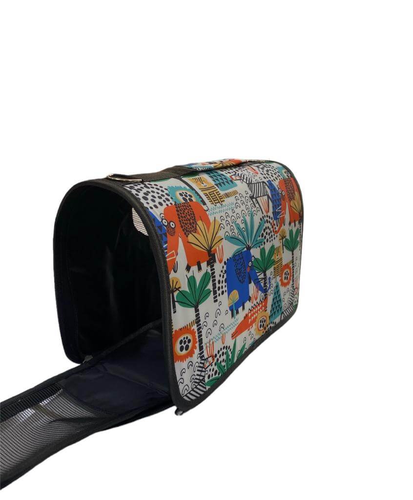 Happy Puss Outdoor Pet Carrier Bag – Breathable & Foldable Travel Handbag for Cats and Dogs