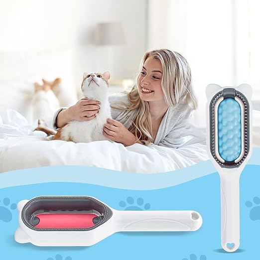 Happy Puss Pet Grooming Brush – 3-in-1 Deshedding & Massage Tool for Cats & Dogs | Free Delivery
