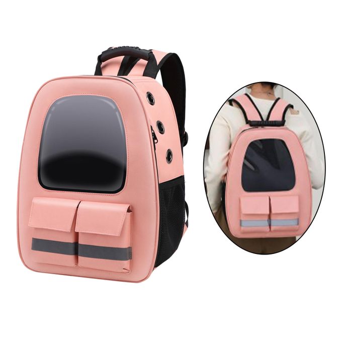 Happy Puss Pet Carrier Backpack – Breathable Travel Bag for Cats & Dogs – Adjustable & Comfortable