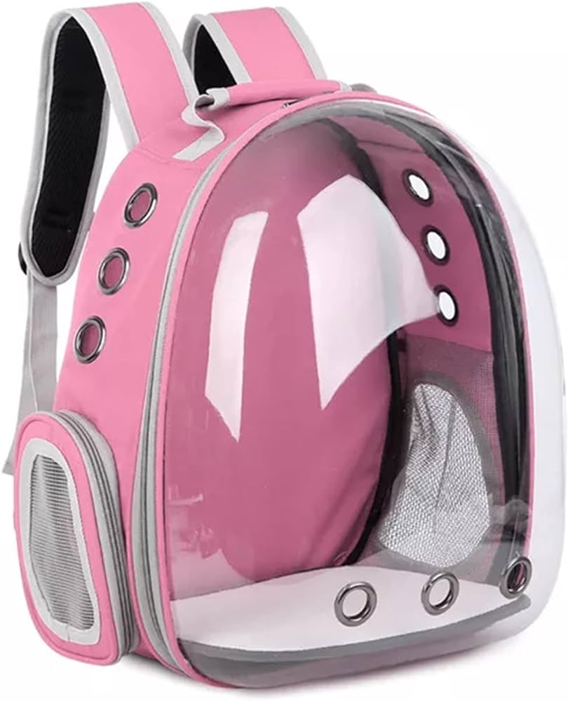 Happy Puss Transparent Pet Carrier Backpack – Space Capsule for Cats and Small Dogs
