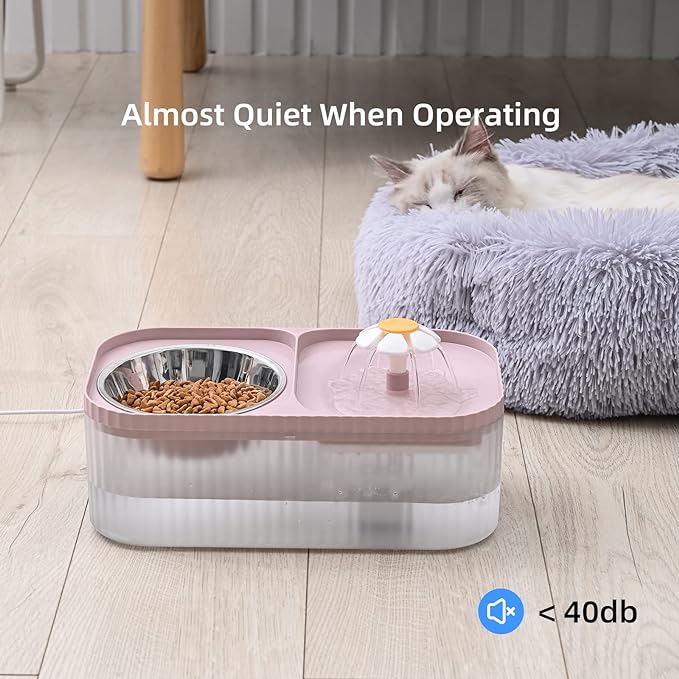 Happy Puss 2-in-1 Pet Water Fountain & Feeder – 3L Automatic Dispenser | Free Delivery