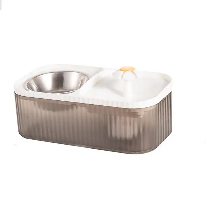 Happy Puss 2-in-1 Pet Water Fountain & Feeder – 3L Automatic Dispenser | Free Delivery