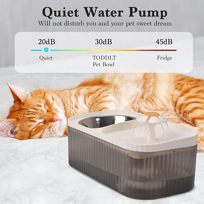 Happy Puss 2-in-1 Pet Water Fountain & Feeder – 3L Automatic Dispenser | Free Delivery