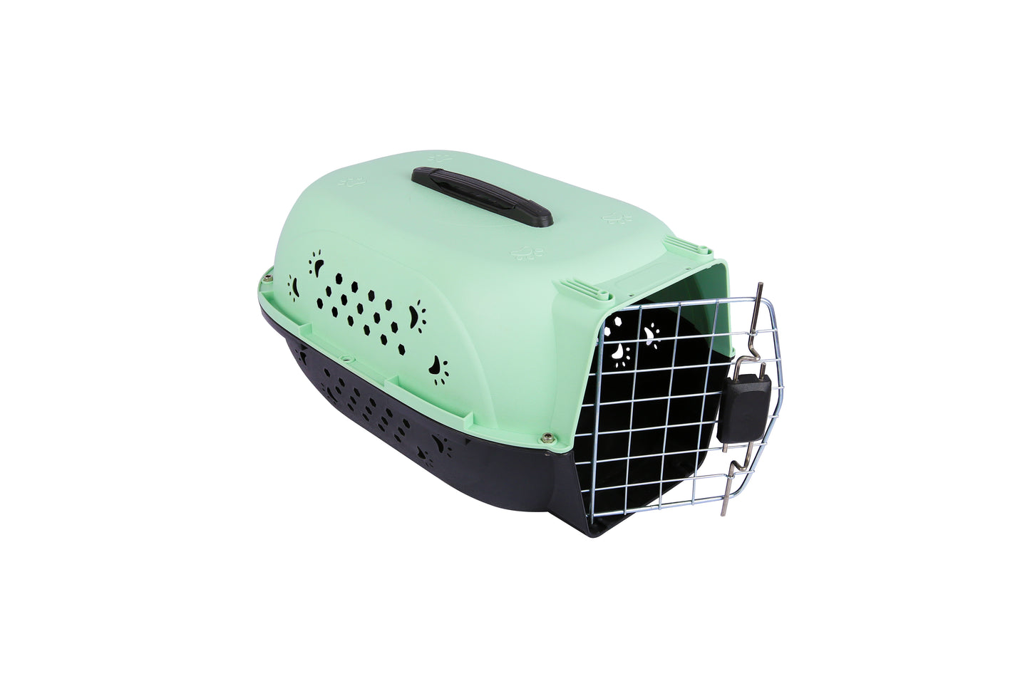 Pet carrier, travel crate for cats and small dogs.