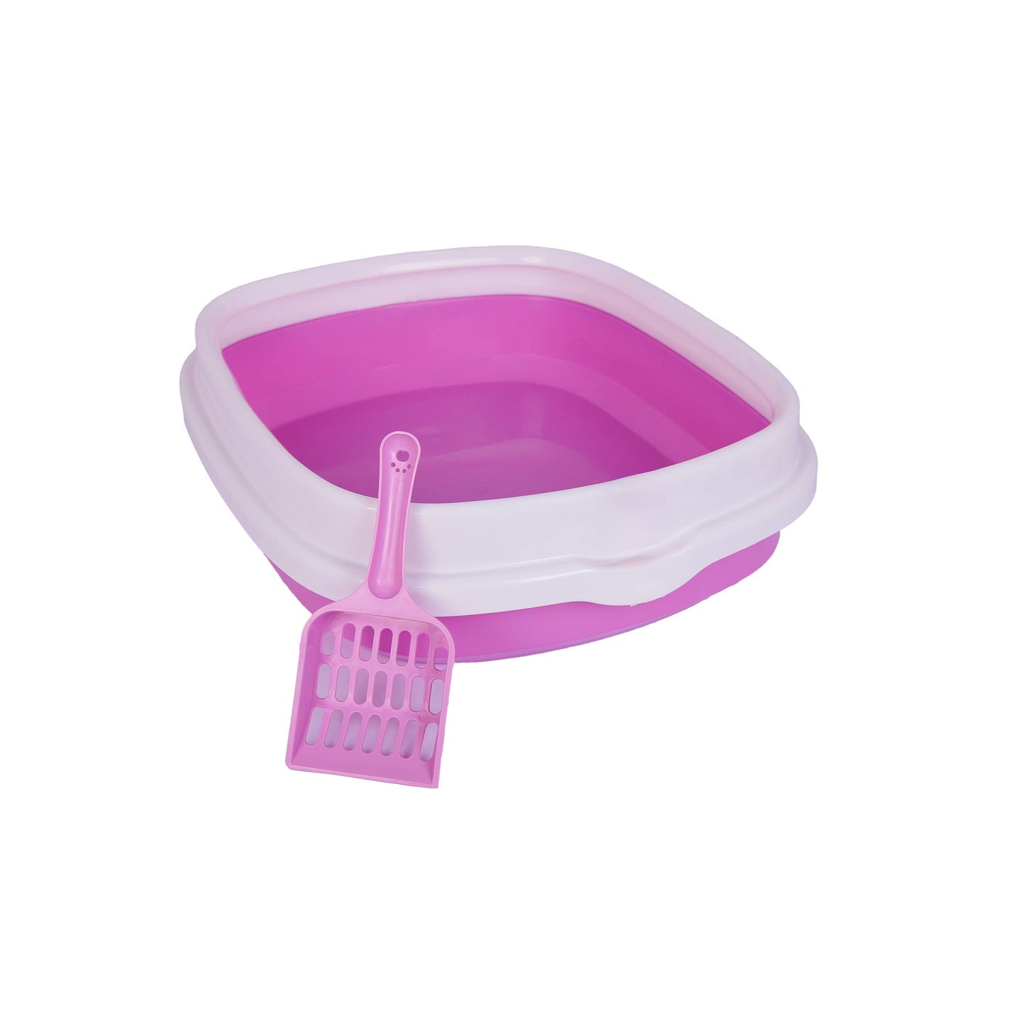 Cat Litter box- open tray with litter scoop