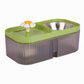 Pet Water fountain 2-in-1 stainless steel feeder and water dispenser