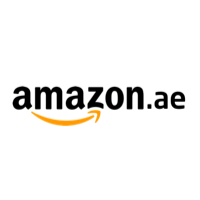 Amazon UAE logo indicating Happy Puss cat litter is available for online purchase on Amazon.ae with fast delivery across the UAE
