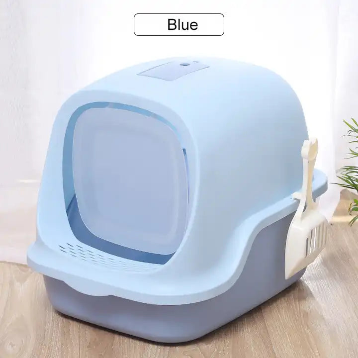 Cat litter box enclosed , sand box with free cat litter scoop