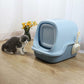 Cat litter box enclosed , sand box with free cat litter scoop