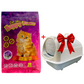 Happy Puss Clumping Cat Litter 20L + Free Enclosed Cat Litter Box – Premium Bundle with Free UAE Delivery