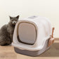 Cat litter box enclosed , sand box with free cat litter scoop