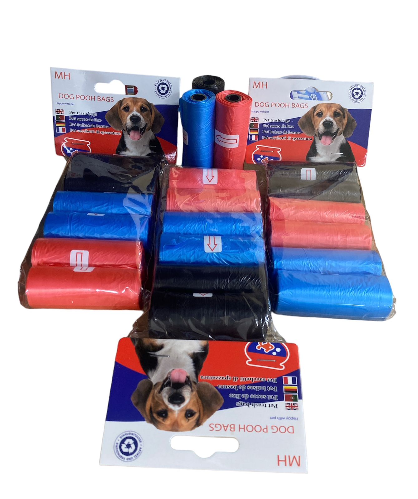 Pet waste bags 6 Rolls: cat trash bags, dog waste bags