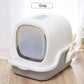 Cat litter box enclosed , sand box with free cat litter scoop