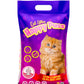 Happy Puss clumping cat litter 10L baby powder scent, low dust formula with strong odor control, fast clumping performance, and hygienic cat litter solution with free UAE delivery