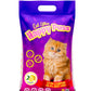 Happy Puss clumping cat litter 10L lemon scent, low dust formula with strong odor control, fast clumping performance, and hygienic cat litter solution with fresh fragrance and free UAE delivery