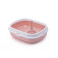 Close-up view of pink cat litter in open box with scoop, showing premium clumping texture, strong odor control, and easy scooping for daily cat hygiene in UAE homes