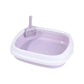 Close-up view of purple cat litter in open box with scoop, highlighting premium clumping texture, strong odor control, and easy scooping for hygienic daily cat litter use in UAE homes